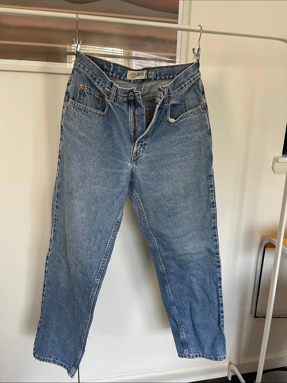 GAP Men's Straight Jeans - Light Blue Denim
